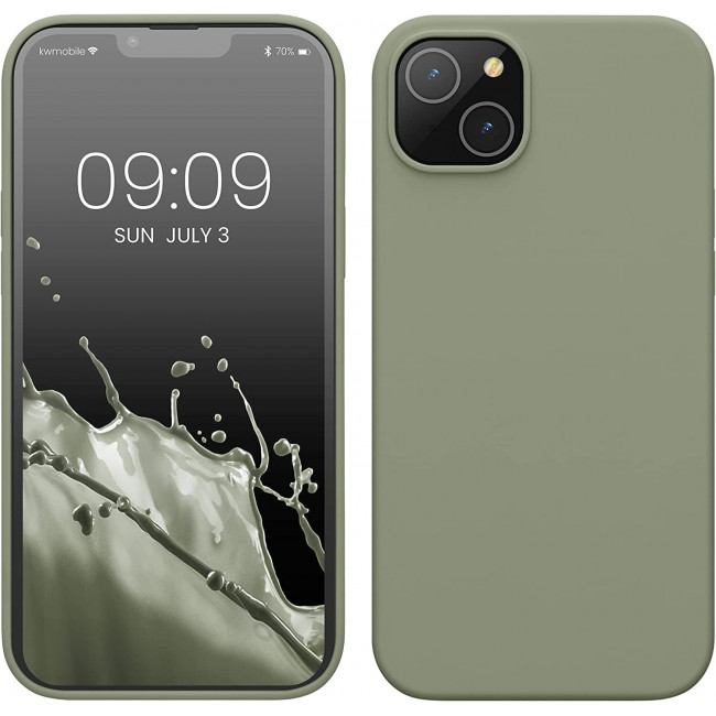 KW iPhone 14 Plus Θήκη Σιλικόνης TPU - Gray Green - 59072.172