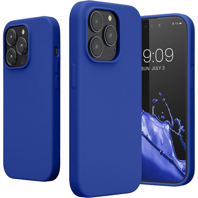 KW iPhone 14 Pro Θήκη Σιλικόνης TPU - Baltic Blue - 59073.134