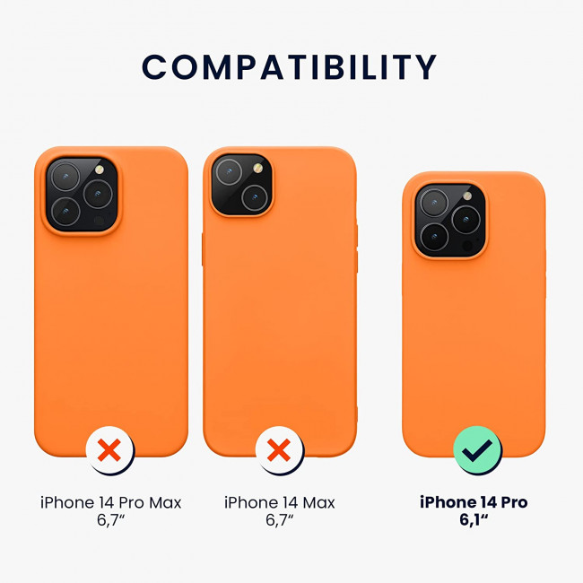 KW iPhone 14 Pro Θήκη Σιλικόνης TPU - Fruity Orange - 59073.150