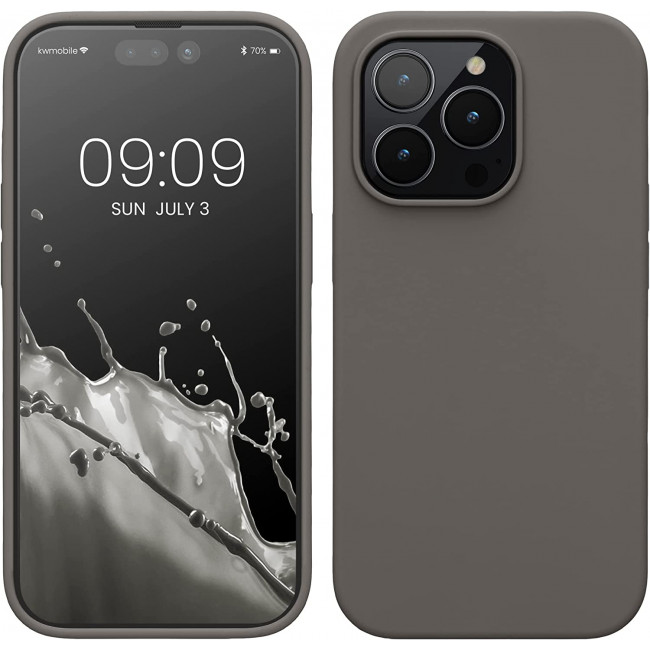 KW iPhone 14 Pro Θήκη Σιλικόνης TPU - Stone Dust - 59073.155