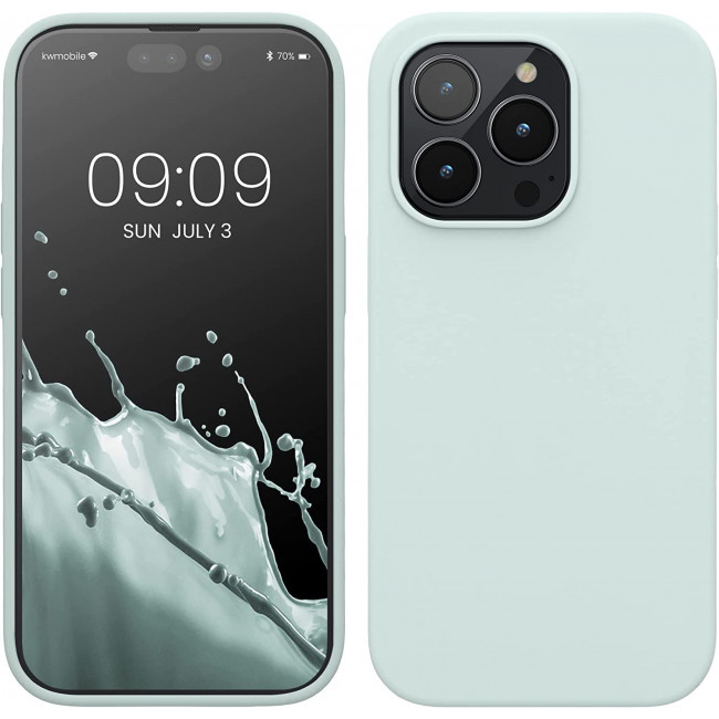 KW iPhone 14 Pro Θήκη Σιλικόνης TPU - Cool Mint - 59073.200