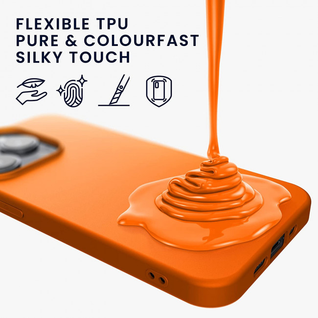 KW iPhone 14 Plus Λεπτή Θήκη Σιλικόνης TPU - Fruity Orange - 59076.150