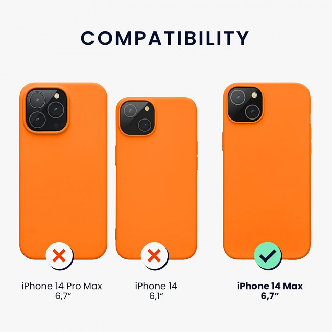 KW iPhone 14 Plus Λεπτή Θήκη Σιλικόνης TPU - Fruity Orange - 59076.150