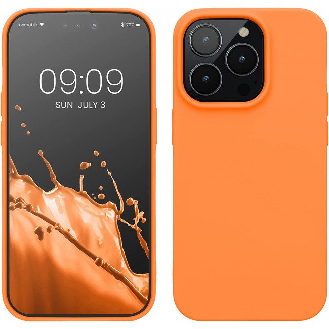 KW iPhone 14 Pro Λεπτή Θήκη Σιλικόνης TPU - Fruity Orange - 59077.150