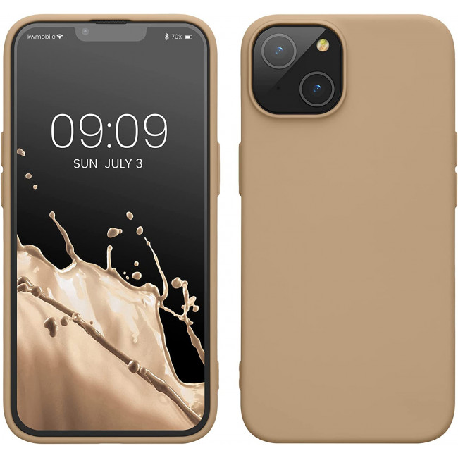 KW iPhone 14 Θήκη Σιλικόνης Rubberized TPU - Mother Of Pearl - 59079.154