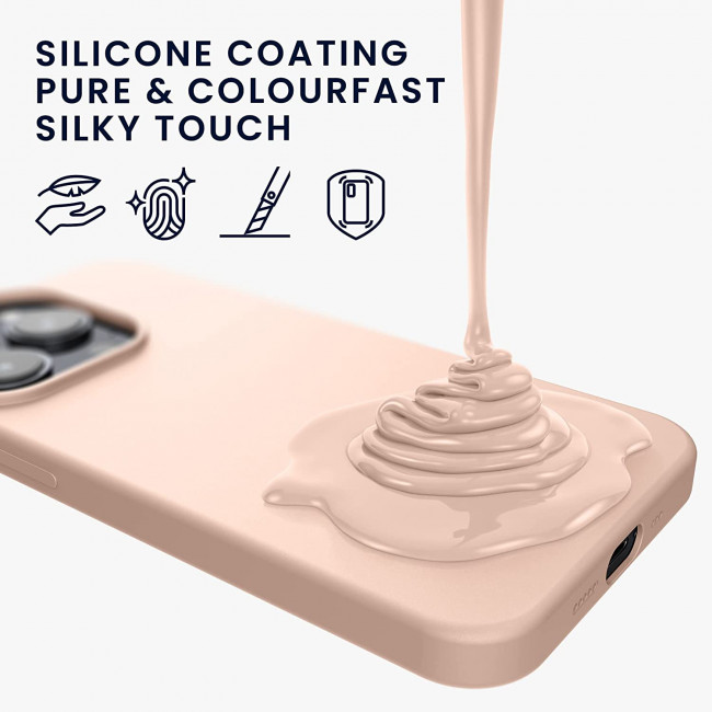 KW iPhone 14 Θήκη Σιλικόνης Rubberized TPU - Coconut Swirl - 59079.225