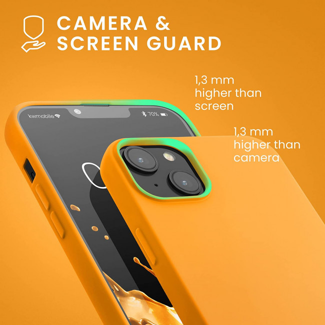 KW iPhone 14 Plus Θήκη Σιλικόνης Rubberized TPU - Fruity Orange - 59080.150