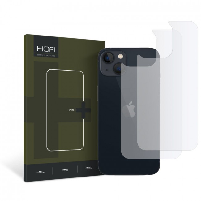 Hofi iPhone 14 Hydroflex Pro+ Hydrogel Film Προστατευτική Μεμβράνη για το Πίσω Μέρος - 2 Τεμάχια - Διάφανο