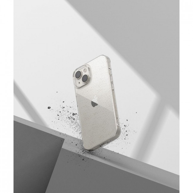 Ringke iPhone 14 Air Ultra Thin TPU Case Λεπτή Θήκη Σιλικόνης - Glitter - Διάφανη