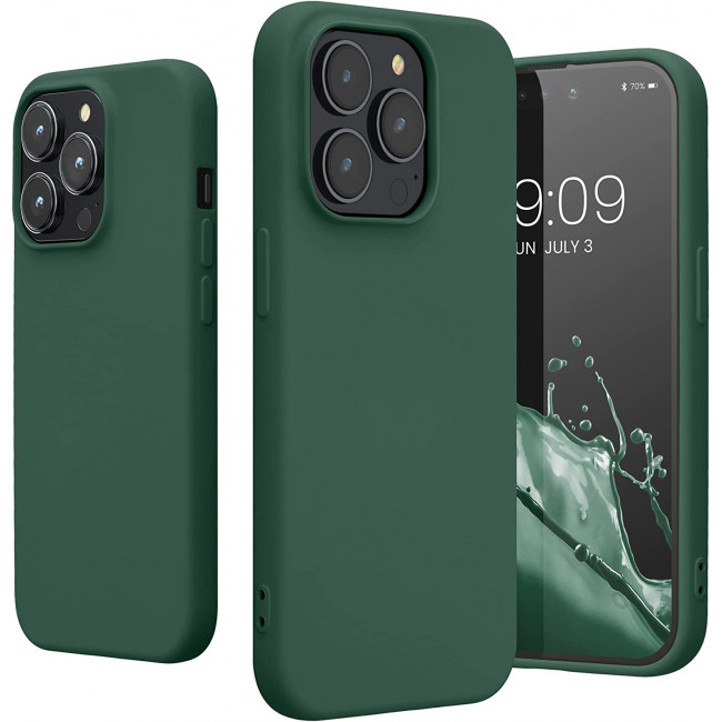 KW iPhone 14 Pro Θήκη Σιλικόνης Rubberized TPU - Forest Green - 59081.166