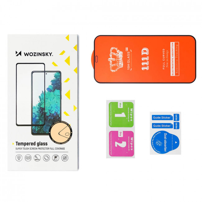 Wozinsky iPhone 13 / iPhone 13 Pro / iPhone 14 9H Case Friendly Full Screen Full Glue Tempered Glass Αντιχαρακτικό Γυαλί Οθόνης - 2 Τεμάχια - Black