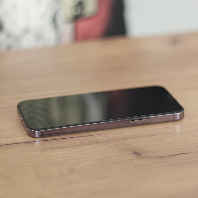 Wozinsky iPhone 13 Pro Max / iPhone 14 Plus 9H Anti-Spy Full Screen Full Glue Tempered Glass Αντιχαρακτικό Γυαλί Οθόνης - Black