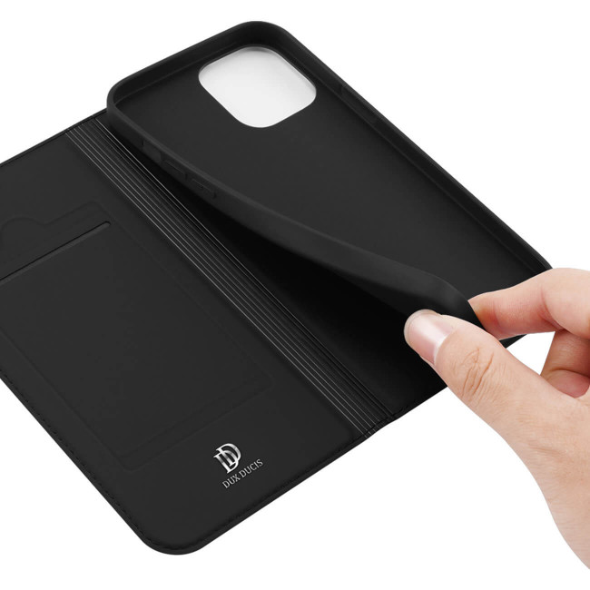 Dux Ducis iPhone 14 Flip Stand Case Θήκη Βιβλίο - Black