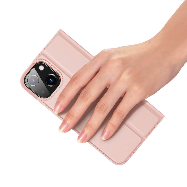 Dux Ducis iPhone 14 Flip Stand Case Θήκη Βιβλίο - Rose Gold