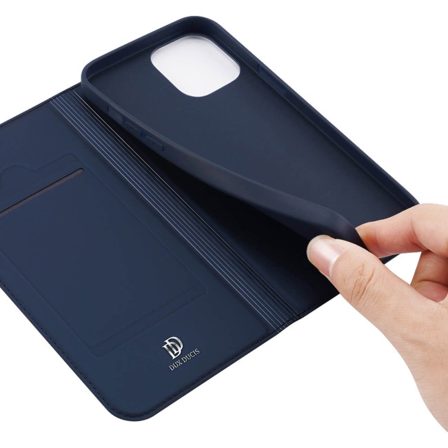 Dux Ducis iPhone 14 Flip Stand Case Θήκη Βιβλίο - Blue