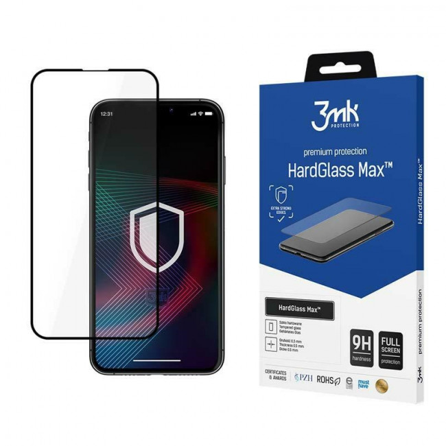 3MK iPhone 14 HG 0.30mm 9H Full Screen Αντιχαρακτικό Γυαλί Οθόνης - Clear