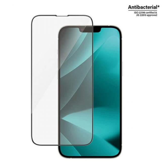 PanzerGlass iPhone 13 Pro Max / iPhone 14 Plus Ultra-Wide Fit Antibacterial Easy Aligner Full Screen Αντιχαρακτικό Γυαλί Οθόνης - Black