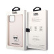 Karl Lagerfeld iPhone 14 - Choupette Body Σκληρή Θήκη με Πλαίσιο Σιλικόνης - Pink / Διάφανη - KLHCP14SCTTRI