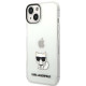 Karl Lagerfeld iPhone 14 Plus - Choupette Body Σκληρή Θήκη με Πλαίσιο Σιλικόνης - Διάφανη - KLHCP14MCTTR