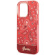 Guess iPhone 14 Pro Bandana Paisley Σκληρή Θήκη με Πλαίσιο Σιλικόνης - Red - GUHCP14LHGBNHR