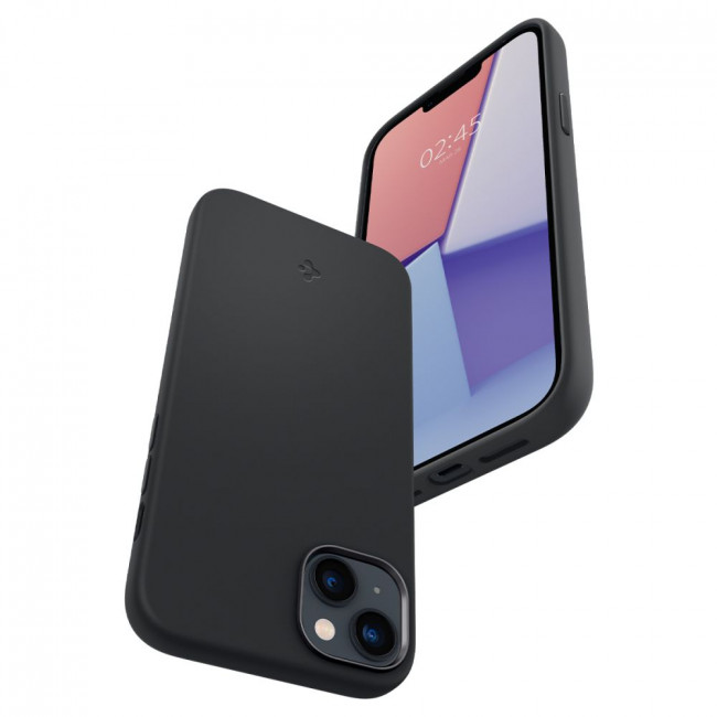 Spigen iPhone 14 Silicone Fit Mag Θήκη Σιλικόνης με MagSafe - Black - ACS05067