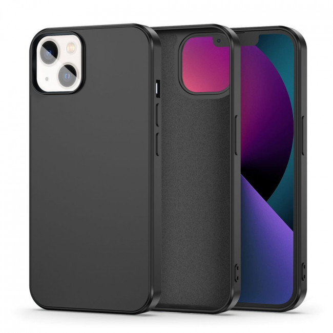 Tech-Protect iPhone 14 Icon Θήκη Σιλικόνης Rubber TPU - Black