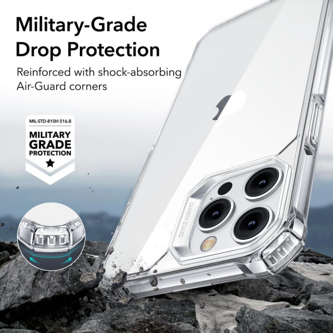 ESR iPhone 14 Pro Max Air Armor Σκληρή Θήκη με Πλαίσιο Σιλικόνης - Διάφανη