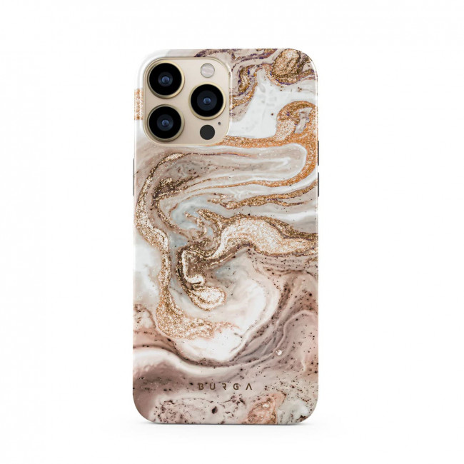 Burga iPhone 14 Pro Fashion Tough Σκληρή Θήκη - Cappuccino