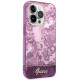 Guess iPhone 14 Pro Porcelain Collection Σκληρή Θήκη με Πλαίσιο Σιλικόνης - Fuschia - GUHCP14LHGPLHF