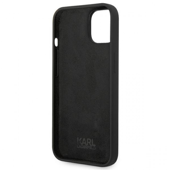 Karl Lagerfeld iPhone 14 Silicone Karl's Head Θήκη Σιλικόνης - Black - KLHCP14SSLKHBK