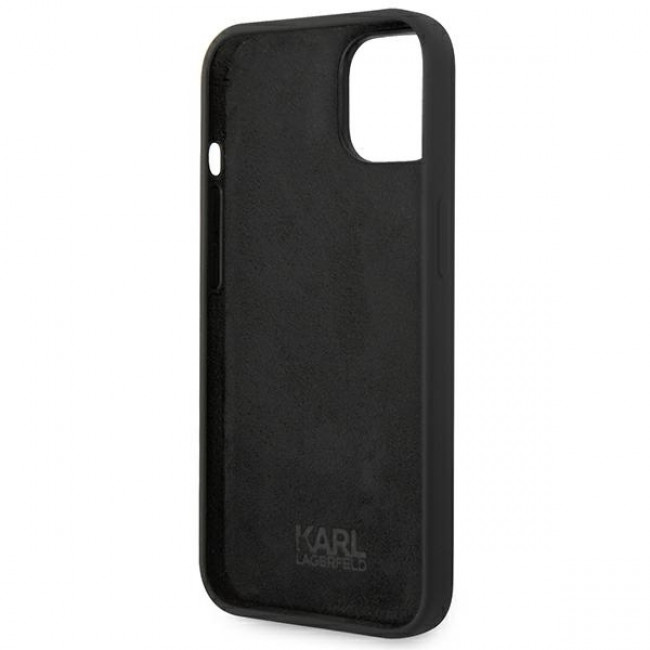 Karl Lagerfeld iPhone 14 Silicone Choupette Body Θήκη Σιλικόνης - Black - KLHCP14SSLCTBK