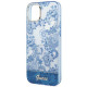 Guess iPhone 14 Porcelain Collection Σκληρή Θήκη με Πλαίσιο Σιλικόνης - Blue - GUHCP14SHGPLHB