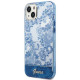 Guess iPhone 14 Porcelain Collection Σκληρή Θήκη με Πλαίσιο Σιλικόνης - Blue - GUHCP14SHGPLHB