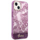 Guess iPhone 14 Porcelain Collection Σκληρή Θήκη με Πλαίσιο Σιλικόνης - Fuschia - GUHCP14SHGPLHF