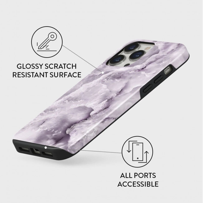 Burga iPhone 14 Pro Fashion Tough Σκληρή Θήκη - Black Currant