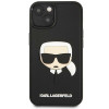 Karl Lagerfeld iPhone 14 Plus - 3D Rubber Karl's Head Σκληρή Θήκη με Πλαίσιο Σιλικόνης - Black - KLHCP14MKH3DBK