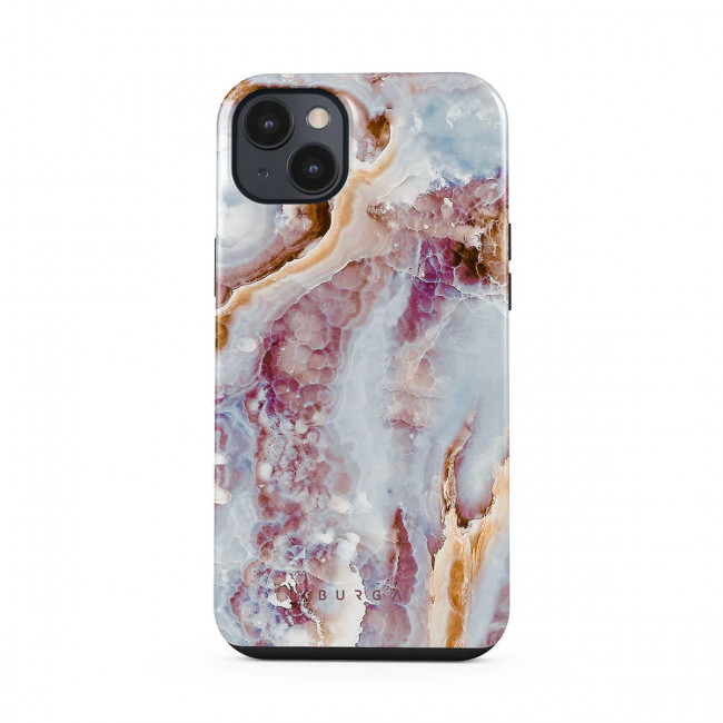 Burga iPhone 14 Plus Fashion Tough Σκληρή Θήκη - Frozen Leaves