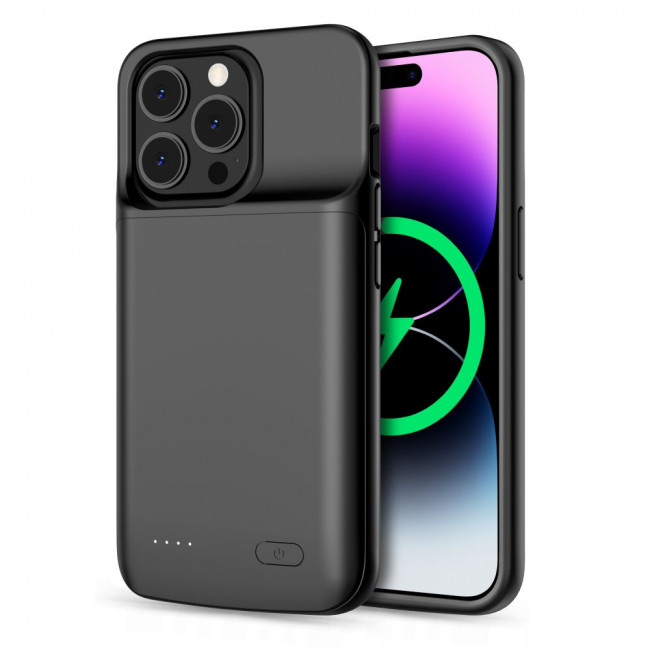 Tech-Protect iPhone 14 / iPhone 14 Pro Powercase Θήκη με Ενσωματωμένη Μπαταρία 4800mAh - Black