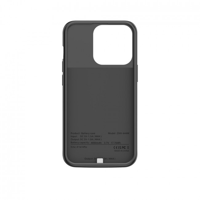 Tech-Protect iPhone 14 / iPhone 14 Pro Powercase Θήκη με Ενσωματωμένη Μπαταρία 4800mAh - Black