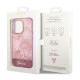 Guess iPhone 14 Pro Jungle Collection Σκληρή Θήκη με Πλαίσιο Σιλικόνης - Pink - GUHCP14LHGJGHP