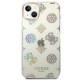 Guess iPhone 14 Plus Peony Glitter Σκληρή Θήκη με Πλαίσιο Σιλικόνης - Clear - GUHCP14MHTPPTH