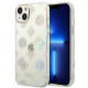 Guess iPhone 14 Plus Peony Glitter Σκληρή Θήκη με Πλαίσιο Σιλικόνης - Clear - GUHCP14MHTPPTH