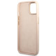 Guess iPhone 14 4G Vintage Gold Logo Σκληρή Θήκη με Πλαίσιο Σιλικόνης - Pink - GUHCP14SHG4SHP