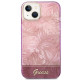 Guess iPhone 14 Jungle Collection Σκληρή Θήκη με Πλαίσιο Σιλικόνης - Pink - GUHCP14SHGJGHP