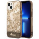 Guess iPhone 14 Porcelain Collection Σκληρή Θήκη με Πλαίσιο Σιλικόνης - Ochre - GUHCP14SHGPLHC