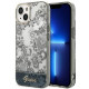 Guess iPhone 14 Porcelain Collection Σκληρή Θήκη με Πλαίσιο Σιλικόνης - Grey - GUHCP14SHGPLHG