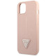 Guess iPhone 14 Saffiano Σκληρή Θήκη με Πλαίσιο Σιλικόνης - Pink - GUHCP14SPSATLP