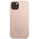 Guess iPhone 14 Saffiano Σκληρή Θήκη με Πλαίσιο Σιλικόνης - Pink - GUHCP14SPSATLP