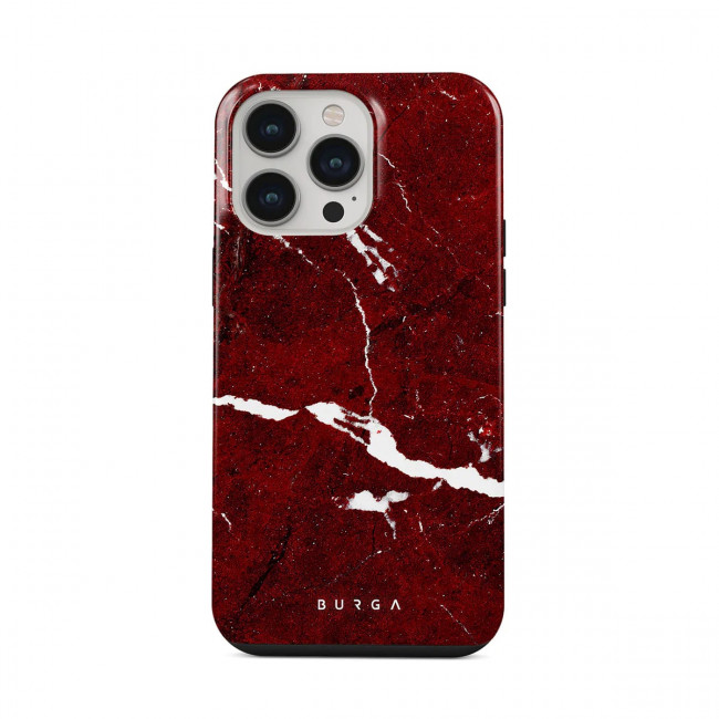 Burga iPhone 14 Pro Fashion Tough Σκληρή Θήκη - Iconic Red Ruby