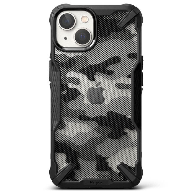 Ringke iPhone 14 Fusion X Σκληρή Θήκη με Πλαίσιο Σιλικόνης - Black - Camo